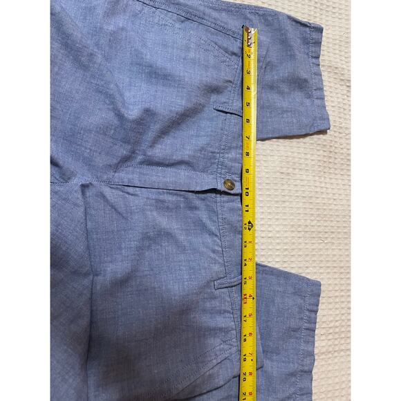 Talbots Relaxed Chino Blue 100% Cotton Causal Workwear Women's Pants Size 16 - Picture 6 of 9
